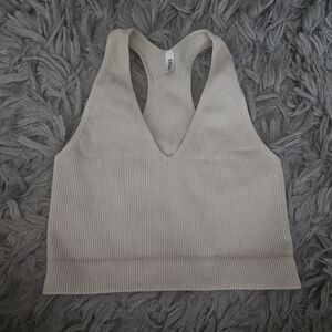 Ribbed Racerback Tank Top